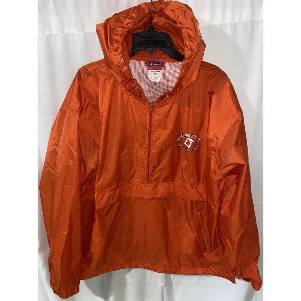 BGSU Bowling Green Falcons Champion Anorak Windbreaker Jacket Mens XL